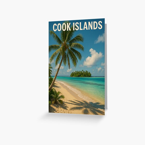 Item preview, Palm-Fringed Beach and Lagoon – Cook Islands designed and sold by Aryabek.