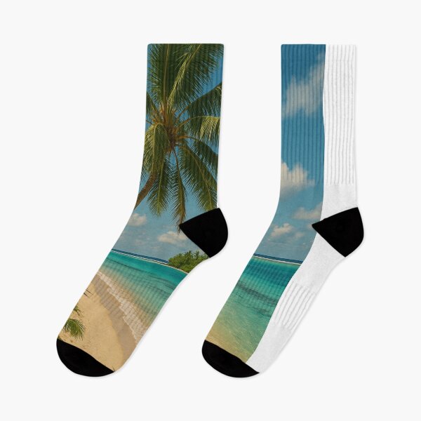 Item preview, Palm-Fringed Beach and Lagoon – Cook Islands designed and sold by Aryabek.