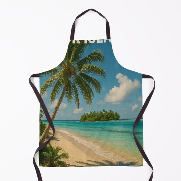 Item preview, Palm-Fringed Beach and Lagoon – Cook Islands designed and sold by Aryabek.