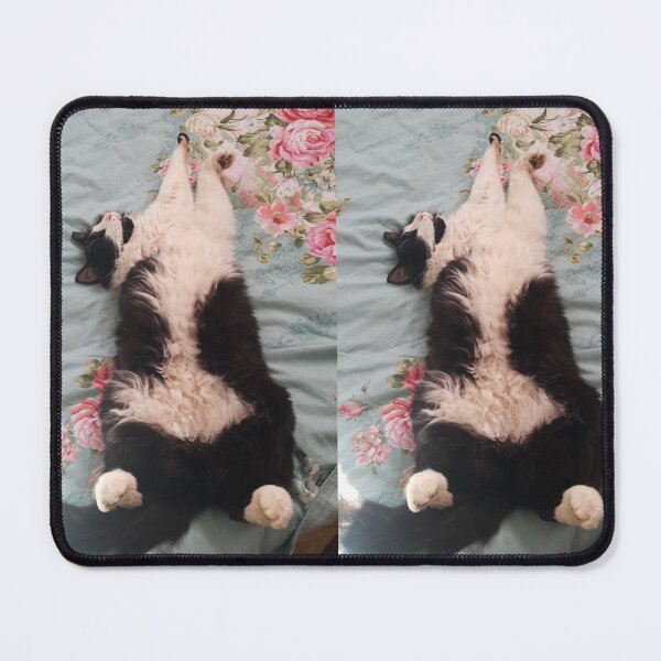 Item preview, Tuxedo Cat Funny Cute Sleeping and Air-Kneading designed and sold by Sarah Rajkotwala.