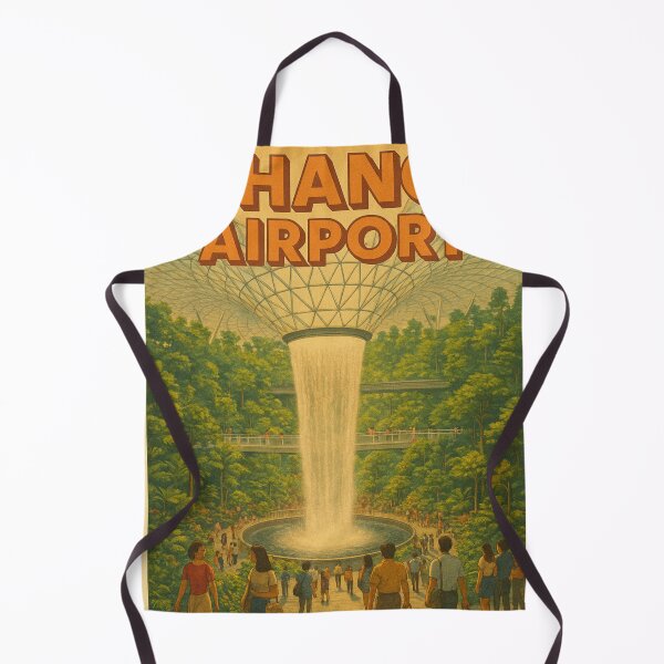 Item preview, Changi Airport Jewel Waterfall with Visitors designed and sold by Aryabek.