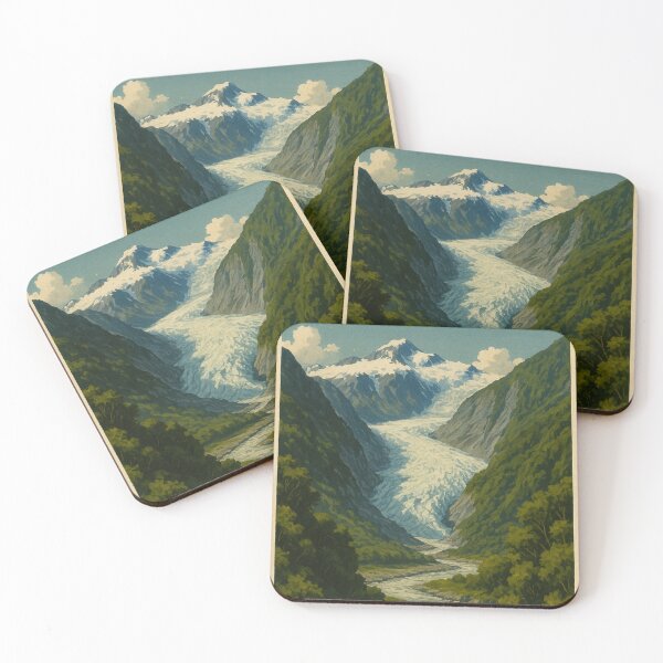 Item preview, Fox Glacier in Lush Alpine Valley – New Zealand designed and sold by Aryabek.