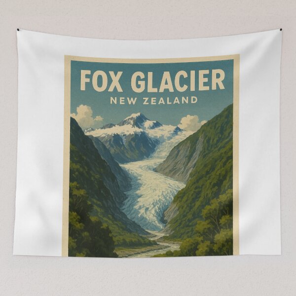 Item preview, Fox Glacier in Lush Alpine Valley – New Zealand designed and sold by Aryabek.