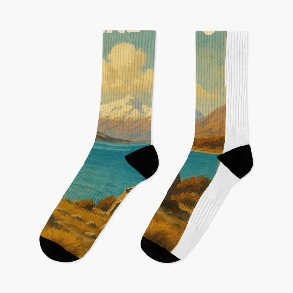 Item preview, Lake Tekapo with Church and Southern Alps designed and sold by Aryabek.