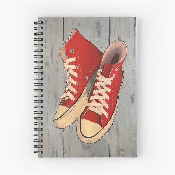 Item preview, Red High Tops with Wooden Floor designed and sold by artthatrocks.