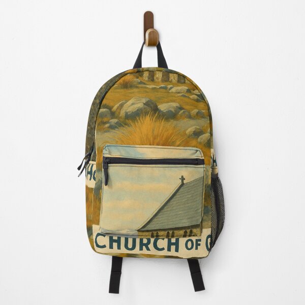 Item preview, Stone Church by Lake Tekapo with Mountain View designed and sold by Aryabek.