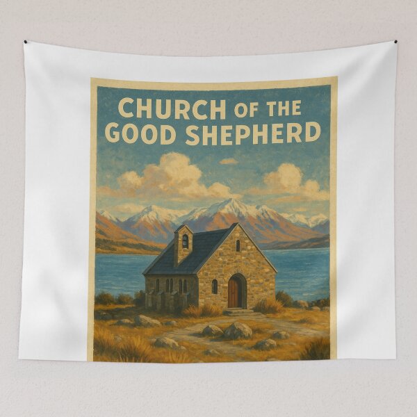 Item preview, Church of the Good Shepherd – Lake Tekapo and Alps designed and sold by Aryabek.