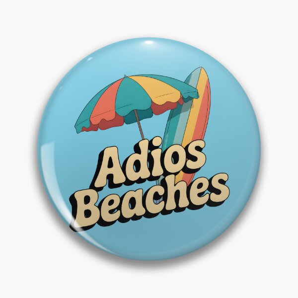 Item preview, Adios Beaches Funny Retro Summer Quote designed and sold by Jollys-ArtShop.