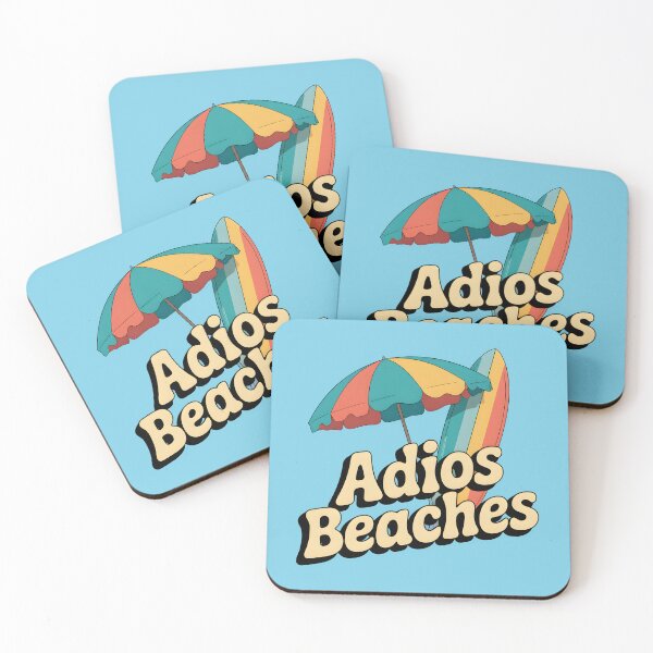 Item preview, Adios Beaches Funny Retro Summer Quote designed and sold by Jollys-ArtShop.