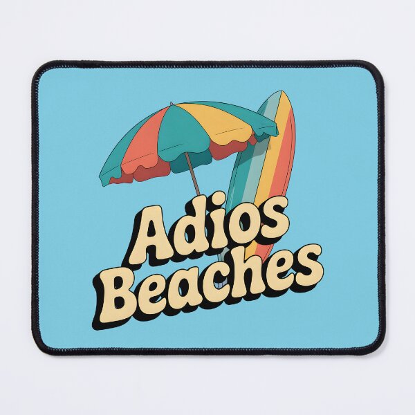Item preview, Adios Beaches Funny Retro Summer Quote designed and sold by Jollys-ArtShop.