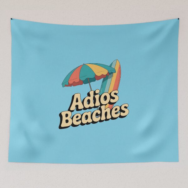 Item preview, Adios Beaches Funny Retro Summer Quote designed and sold by Jollys-ArtShop.