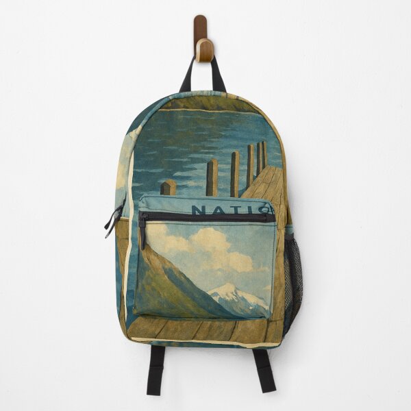 Item preview, Nelson Lakes National Park with Wooden Jetty – Nelson-Tasman designed and sold by Aryabek.