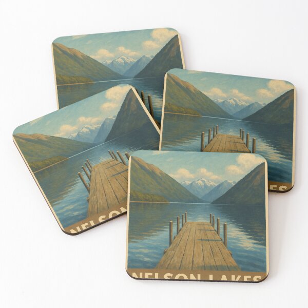 Item preview, Sunset Calm at Nelson Lakes National Park – South Island designed and sold by Aryabek.