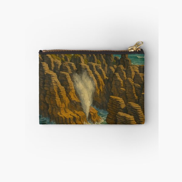 Item preview, Punakaiki Blowholes at Pancake Rocks – Paparoa Coast designed and sold by Aryabek.