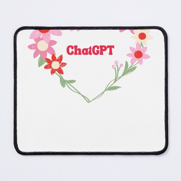 Item preview, ChatGPT Flower Heart – Soft Tech Love Design designed and sold by Slaying Ordinary.