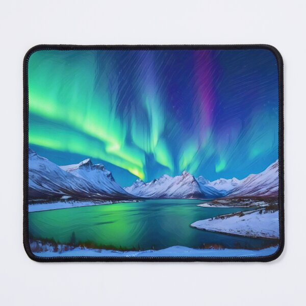 Item preview, Northern Lights Aurora Drawing designed and sold by KiwiArtistDK.
