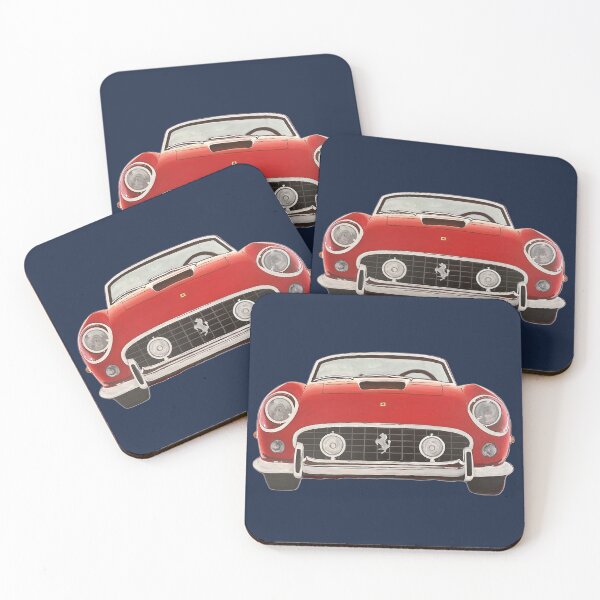 Item preview, Red Sports Car with Navy Background designed and sold by artthatrocks.