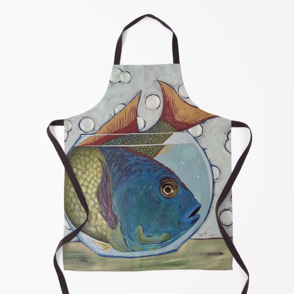 Item preview, Giant Fish in Fishbowl with Bubbles designed and sold by artthatrocks.