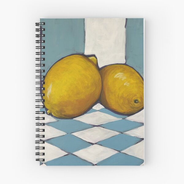 Item preview, Two Lemons with Stripes and Checks designed and sold by artthatrocks.