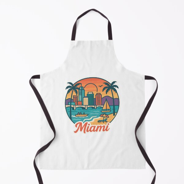Item preview, Miami Florida Retro Sunset – Colorful Beach City Design designed and sold by CircinusStore.