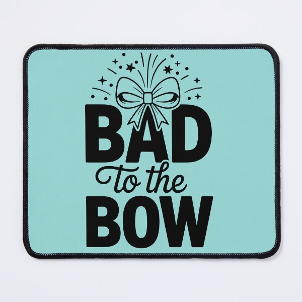 Item preview, Bad to the Bow Funny Cheerleading Pun designed and sold by theartfulaspie.