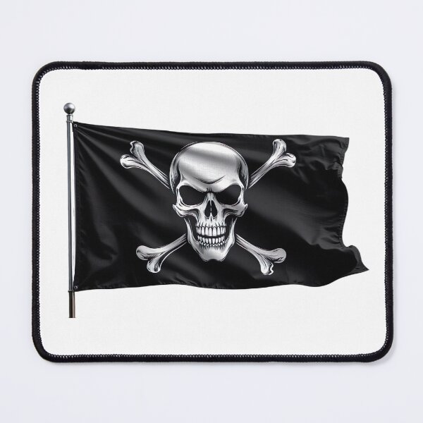 Item preview, Jolly Roger Skull and Crossbones Pirates Flag designed and sold by Gotcha29.