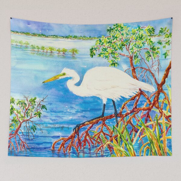 Item preview, Mangrove Egret designed and sold by susan-clifford.