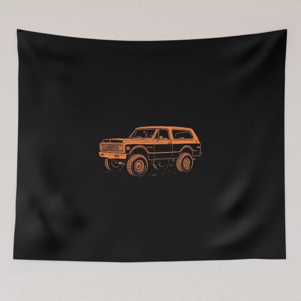 Item preview, Vintage 1971 Chevy K5 Blazer Off-Road Illustration – Retro Orange 4x4 Classic SUV  designed and sold by TheArtOfCar.