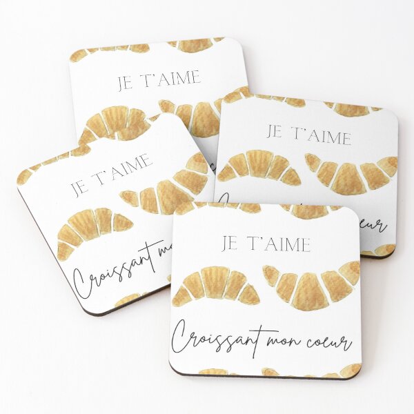 Item preview, Je T'aime Croissant Mon Coeur designed and sold by JoieByLise.