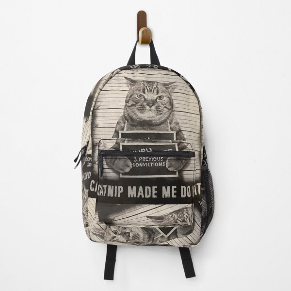 Item preview, Funny Cat Mugshot – Churu Thief Cuase Catnip Meme Design designed and sold by VinBasis.