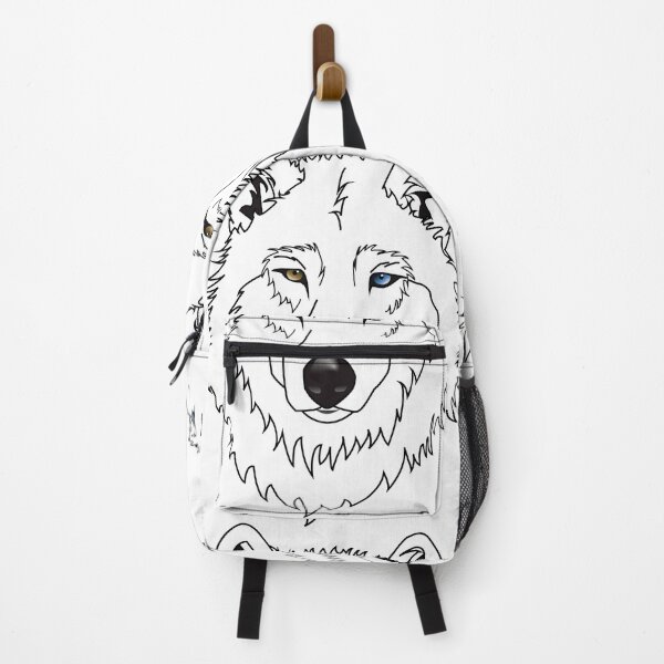 Item preview, Dual-Eyed Wolf Head in Minimal Line Art designed and sold by Akpalette.