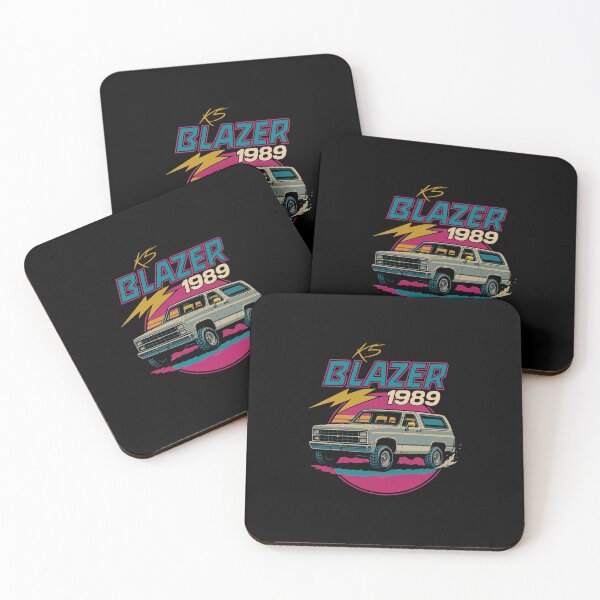 Item preview, 1989 K5 Blazer Retro Art – Vintage SUV Off-Road Classic with Neon Sunset Aesthetic designed and sold by TheArtOfCar.
