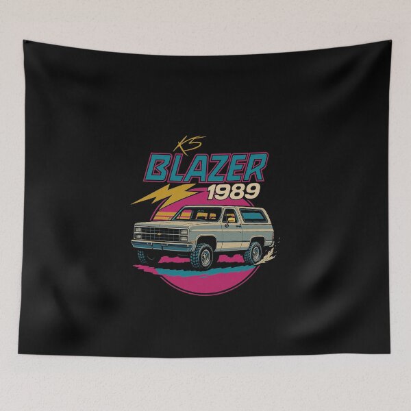 Item preview, 1989 K5 Blazer Retro Art – Vintage SUV Off-Road Classic with Neon Sunset Aesthetic designed and sold by TheArtOfCar.