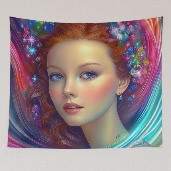 Item preview, Enchanted Rainbow Hair Portrait designed and sold by CASturgill.