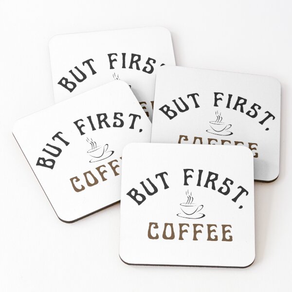 Item preview, But First, Coffee! designed and sold by KiwiArtistDK.