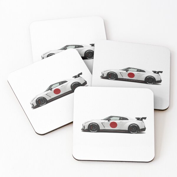 Item preview, JDM Nissan GT-R R35 with Japanese Flag Livery designed and sold by TheArtOfCar.