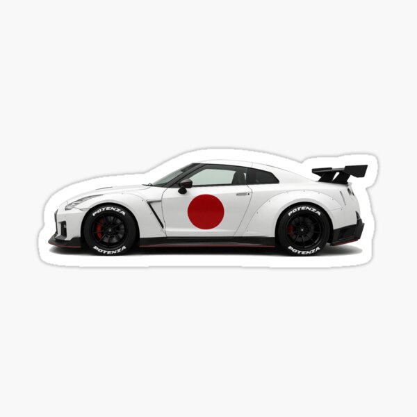 Item preview, JDM Nissan GT-R R35 with Japanese Flag Livery designed and sold by TheArtOfCar.