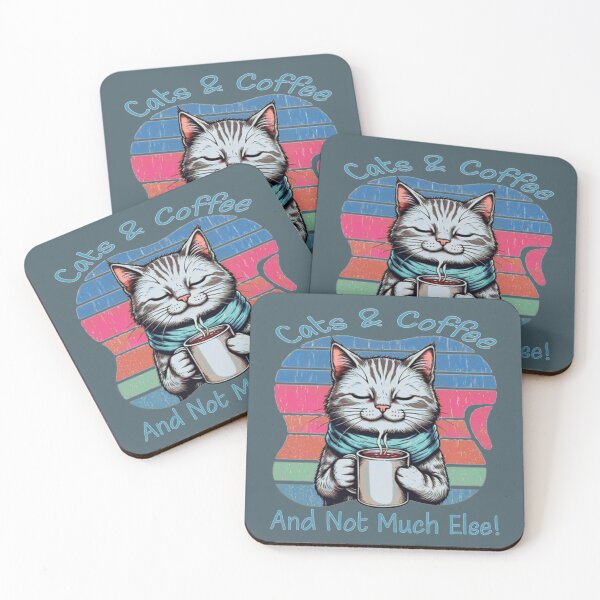 Item preview, Cats & Coffee & Not Much Else! designed and sold by KiwiArtistDK.