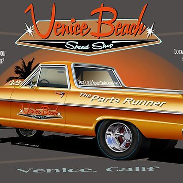 Artwork thumbnail, Venice Beach Speed Shop – The Novamino: Custom '64 Chevy Nova El Camino Tribute by Venice Beach Speed Shop