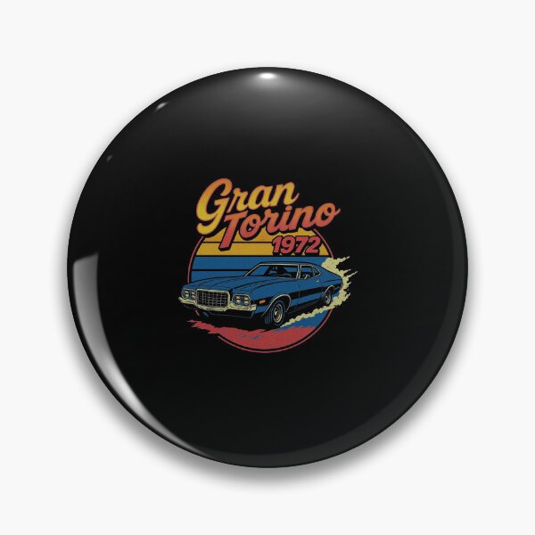 Item preview, 1972 Gran Torino Retro Muscle Car Art – Vintage Burnout  designed and sold by TheArtOfCar.