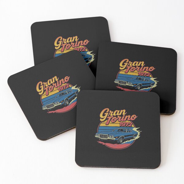 Item preview, 1972 Gran Torino Retro Muscle Car Art – Vintage Burnout  designed and sold by TheArtOfCar.