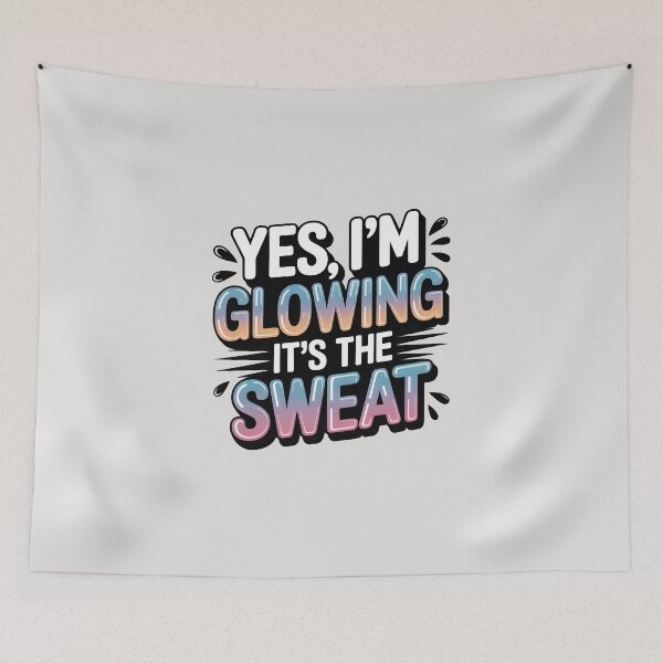 Item preview, Yes, I’m Glowing – It’s the Sweat Funny Summer Quote designed and sold by Jollys-ArtShop.