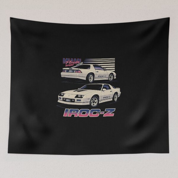 Item preview, Retro 80s White IROC-Z Camaro – Miami Speed Muscle Car  designed and sold by TheArtOfCar.