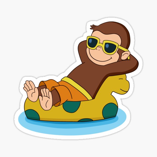 Item preview, Sunbathing Curious George designed and sold by ellonello.