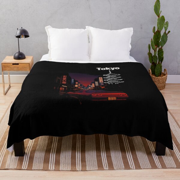 Item preview, Midnight Tokyo Skyline R32 Poster – JDM Street Scene Neon Vibes designed and sold by TheArtOfCar.