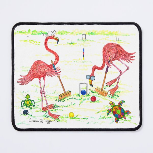 Item preview, Flamingo Croquet designed and sold by susan-clifford.