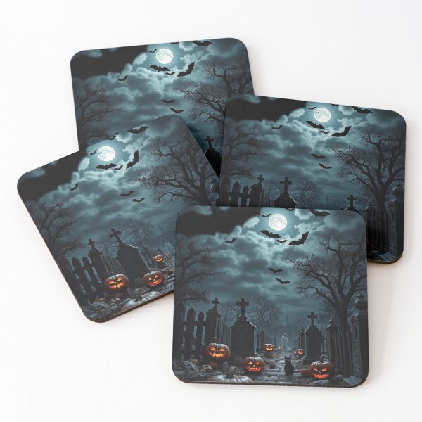 Item preview, Ghostly Graveyard, Halloween Night designed and sold by KiwiArtistDK.
