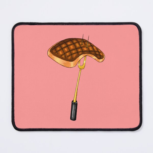 Item preview, Surreal Grilled Steak on Golden Fork designed and sold by TheWitchCoven.