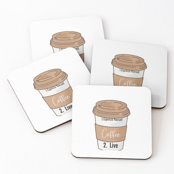 Item preview, Espresso Yourself Coffee Quote T-Shirt designed and sold by Robandkristy.
