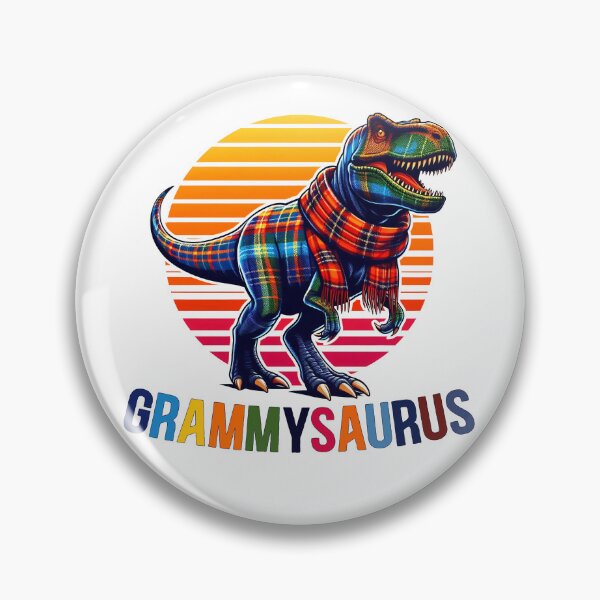 Artikelvorschau, Retro Sunset GrammySaurus – Cooles Dinosaurier-Muttertagsgeschenk entworfen und verkauft von Dolphin Graphic.